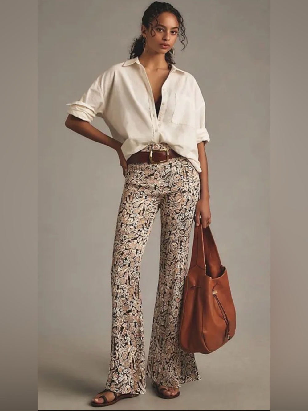 NWT Anthropologie Satin Flare Pants sz4